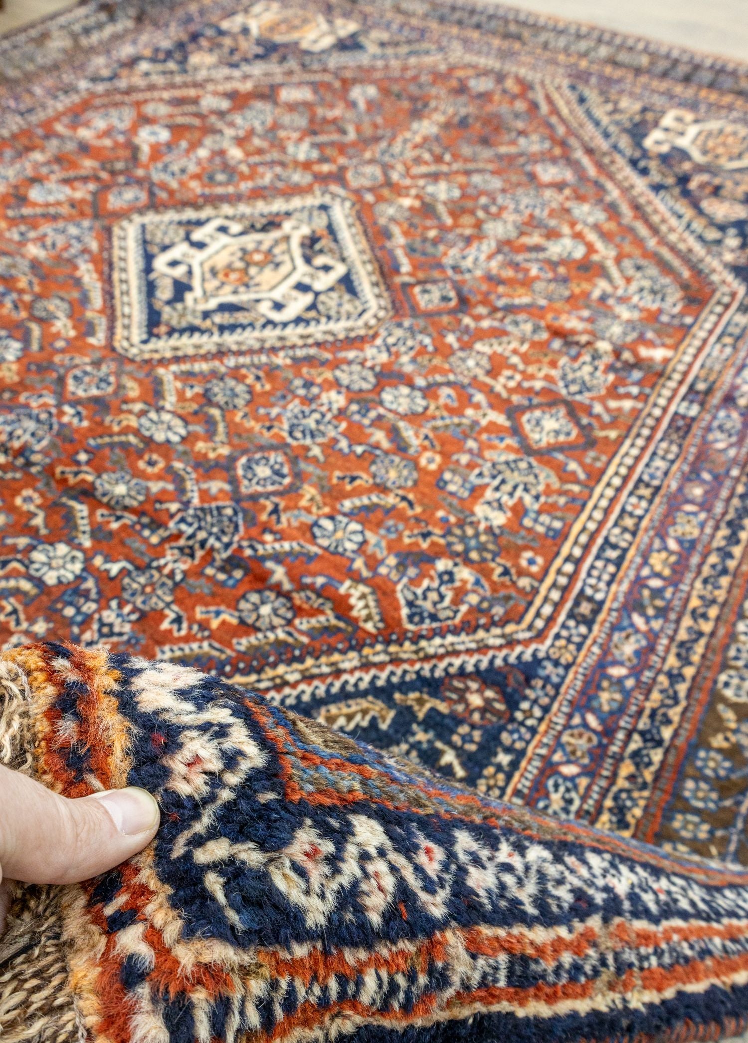 Soho Antiq-Meybod El Dokuma Yün İran Halısı 229x299 Cm-Halı-5-Milagron.com