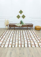 Soho Antiq-Mogan İlkel Motifli El Dokuma Kendir Kilim 201x279 Cm-Halı-2-Milagron.com