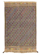 Soho Antiq-Mogan Renkli Yün Cicim Kilim 156x240 Cm-Kilim-1-Milagron.com
