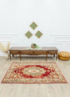 Soho Antiq-Nevil Madalyon Desenli El Dokuma Halı 134x195 Cm-Halı-2-Milagron.com