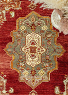 Soho Antiq-Nevil Madalyon Desenli El Dokuma Halı 134x195 Cm-Halı-3-Milagron.com