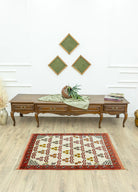 Soho Antiq-Neyra Çintemani Desenli Yün Halı 90x130 Cm-2-Milagron.com