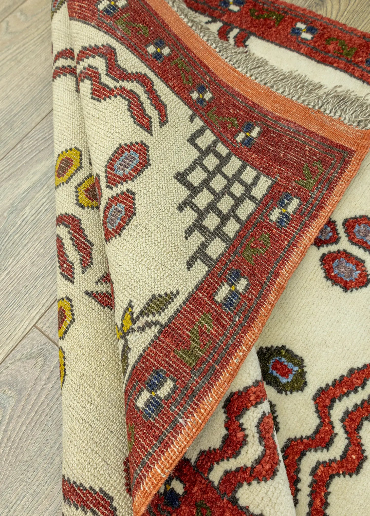 Soho Antiq-Neyra Çintemani Desenli Yün Halı 90x130 Cm-6-Milagron.com