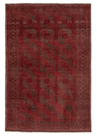 Soho Antiq-Nora El Dokuma Bordo Afgan Halısı 185x271 Cm-Halı-1-Milagron.com