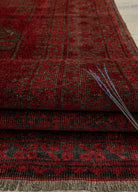 Soho Antiq-Nora El Dokuma Bordo Afgan Halısı 185x271 Cm-Halı-4-Milagron.com