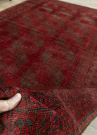 Soho Antiq-Nora El Dokuma Bordo Afgan Halısı 185x271 Cm-Halı-5-Milagron.com