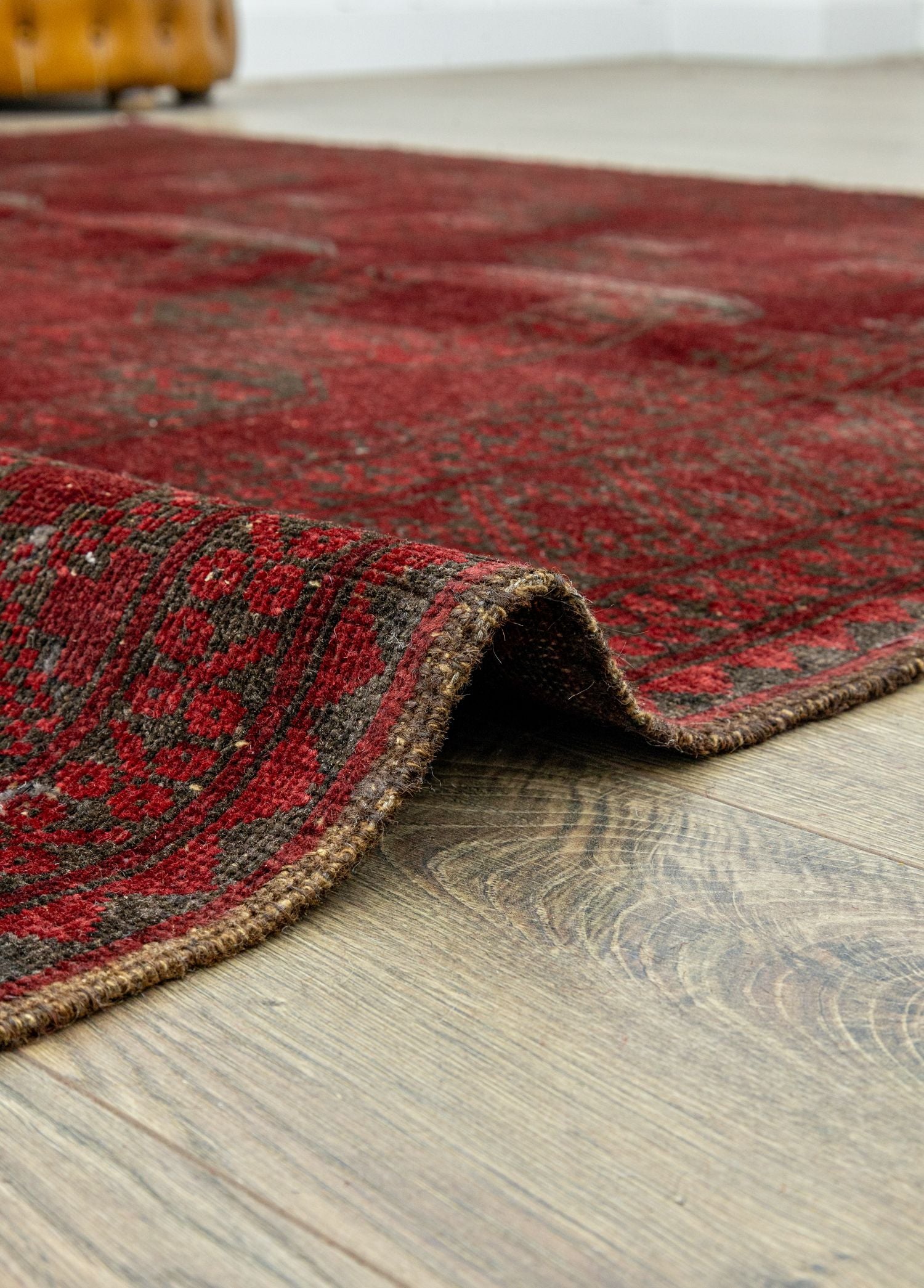 Soho Antiq-Nora El Dokuma Bordo Afgan Halısı 185x271 Cm-Halı-6-Milagron.com