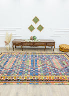 Soho Antiq-Rabat Geometrik Desenli Fas Halı Kilim 205x344 Cm-Kilim-2-Milagron.com
