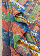 Soho Antiq-Rabat Geometrik Desenli Fas Halı Kilim 205x344 Cm-Kilim-7-Milagron.com