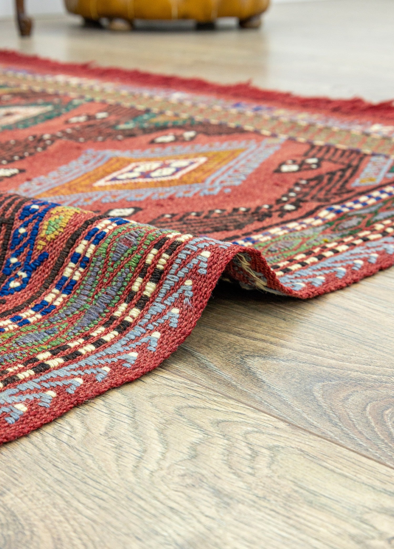 Soho Antiq-Rinat Etnik Tasarımlı El Dokuma Cicim Kilim 131x159 Cm-Halı-5-Milagron.com