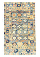 Soho Antiq-Roza İlkel Tasarımlı El Dokuma Halı 163x255 Cm-Halı-1-Milagron.com