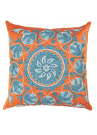 Soho Antiq-Rozen İpek İşlemeli Suzani Kırlent 50x50 Cm-Yastık-1-Milagron.com