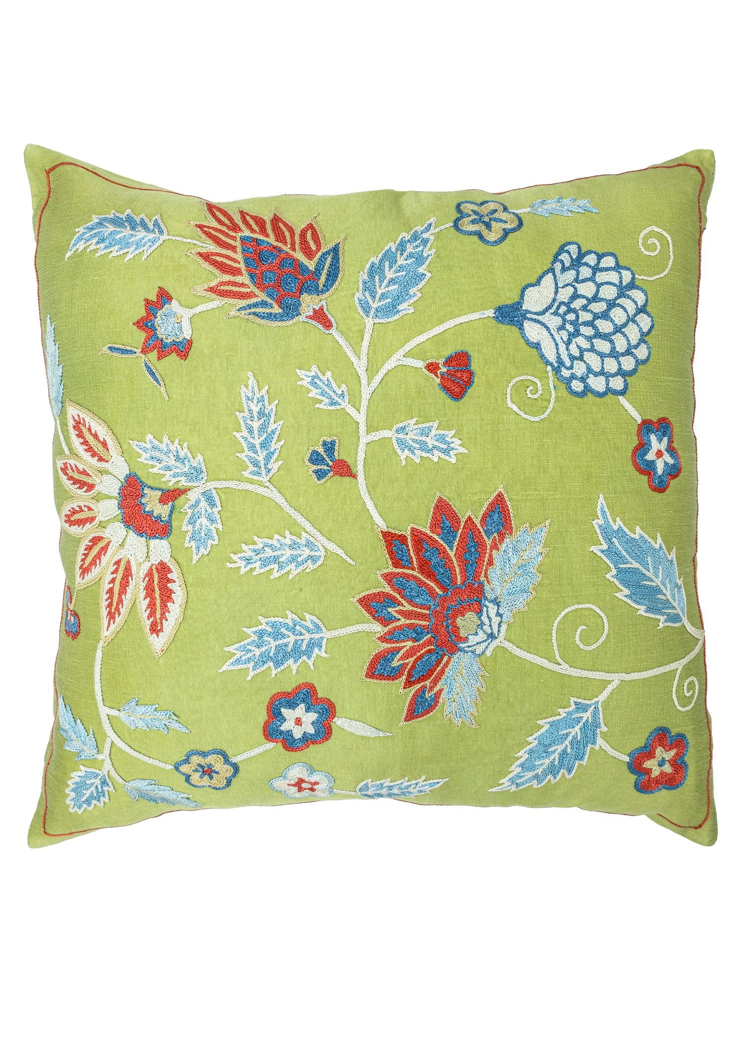 Soho Antiq-Sasha çiçek Motifli Dekoratif Yastık 50x50 Cm-Yastık-1-Milagron.com