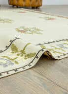 Soho Antiq-Saulet Kanaviçe İşlemeli El Dokuma Kilim 153x269 Cm-Halı-5-Milagron.com