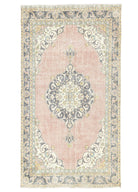 Soho Antiq-Selik Madalyon Desenli Pembe Halı 195x325 Cm-Halı-1-Milagron.com