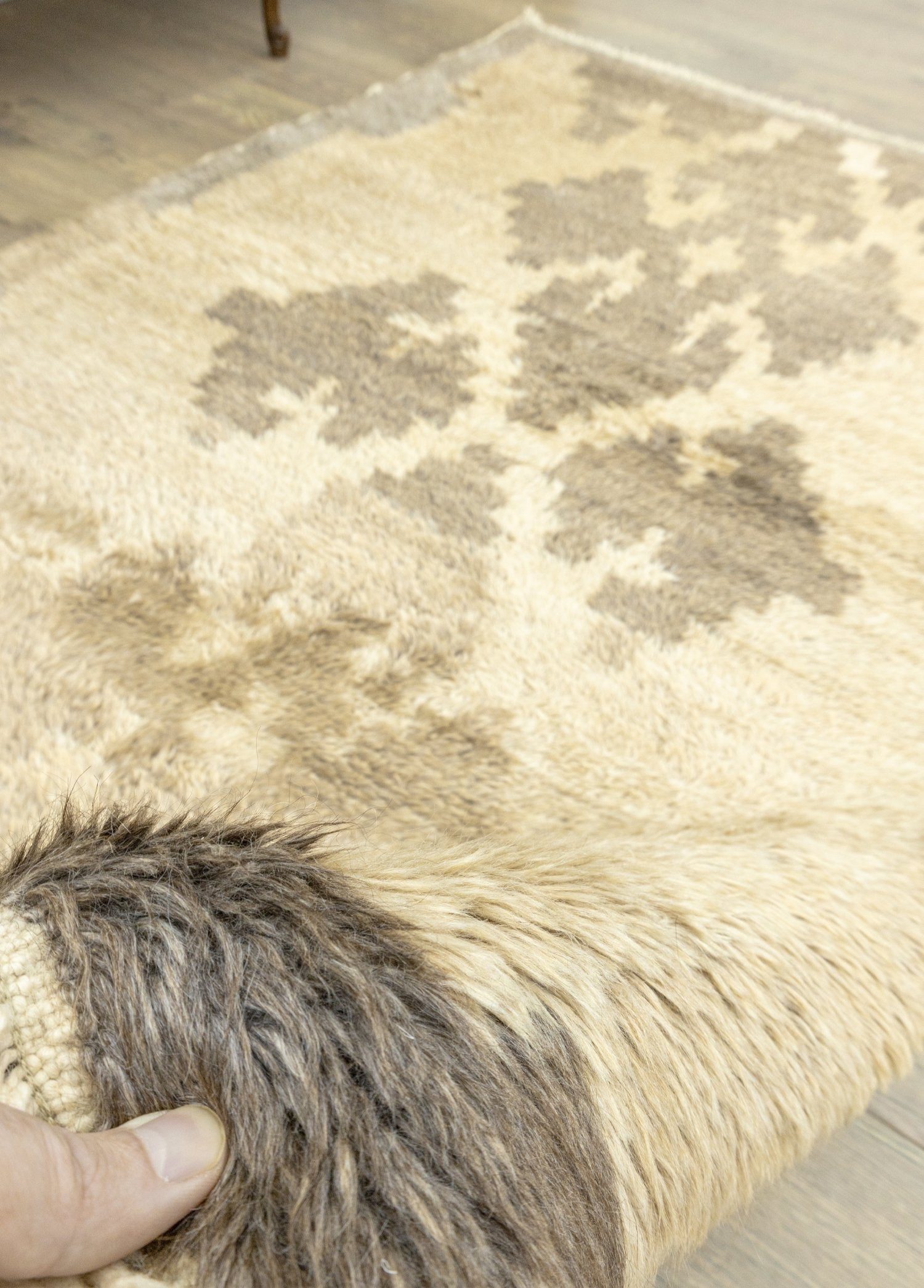 Soho Antiq-Setenay İlkel Tasarımlı Tülü Halı 178x197 Cm-Halı-5-Milagron.com