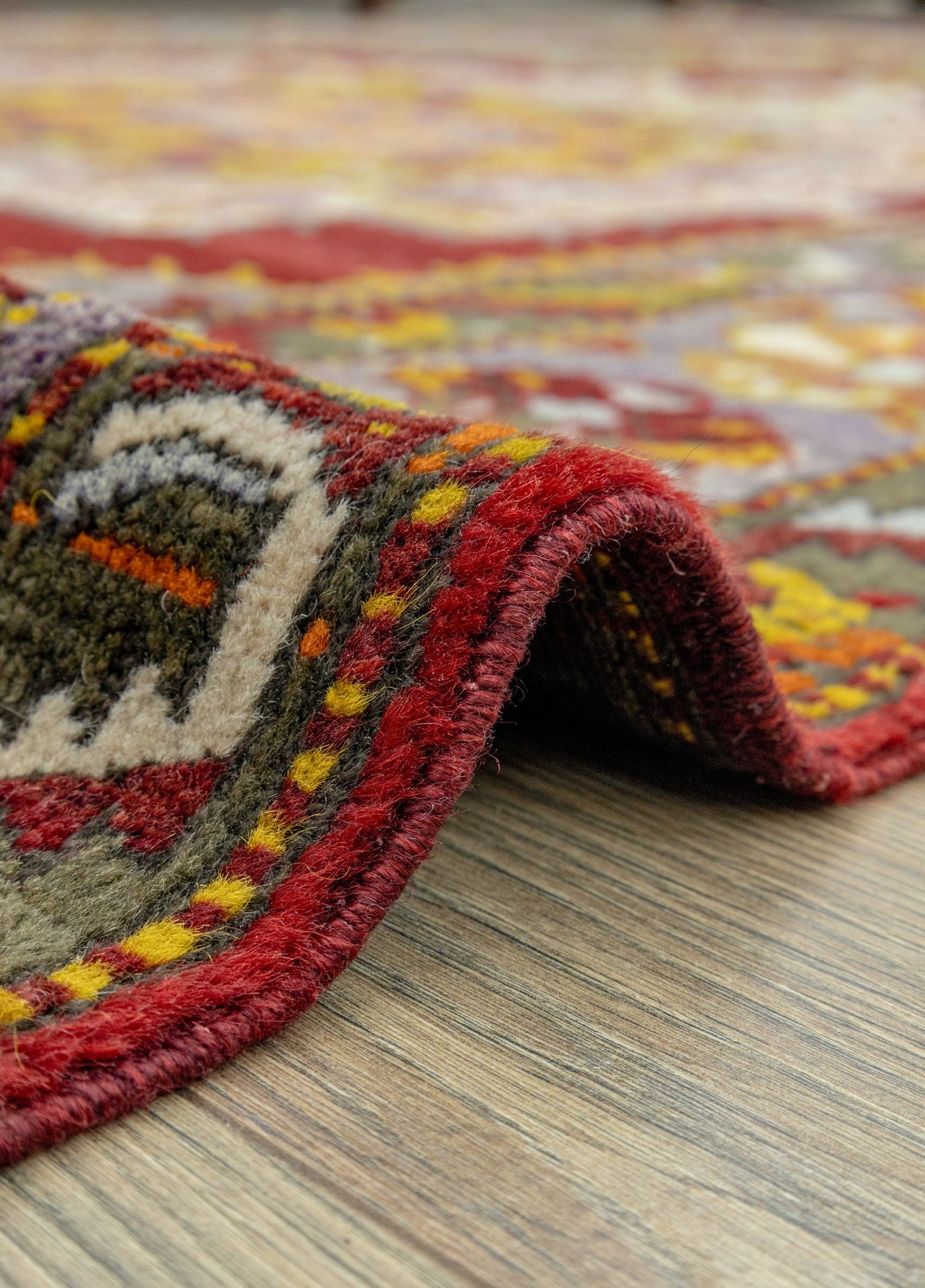 Soho Antiq-Setenay Renkli El Dokuma Yün Halı 125x203 Cm-Halı-5-Milagron.com