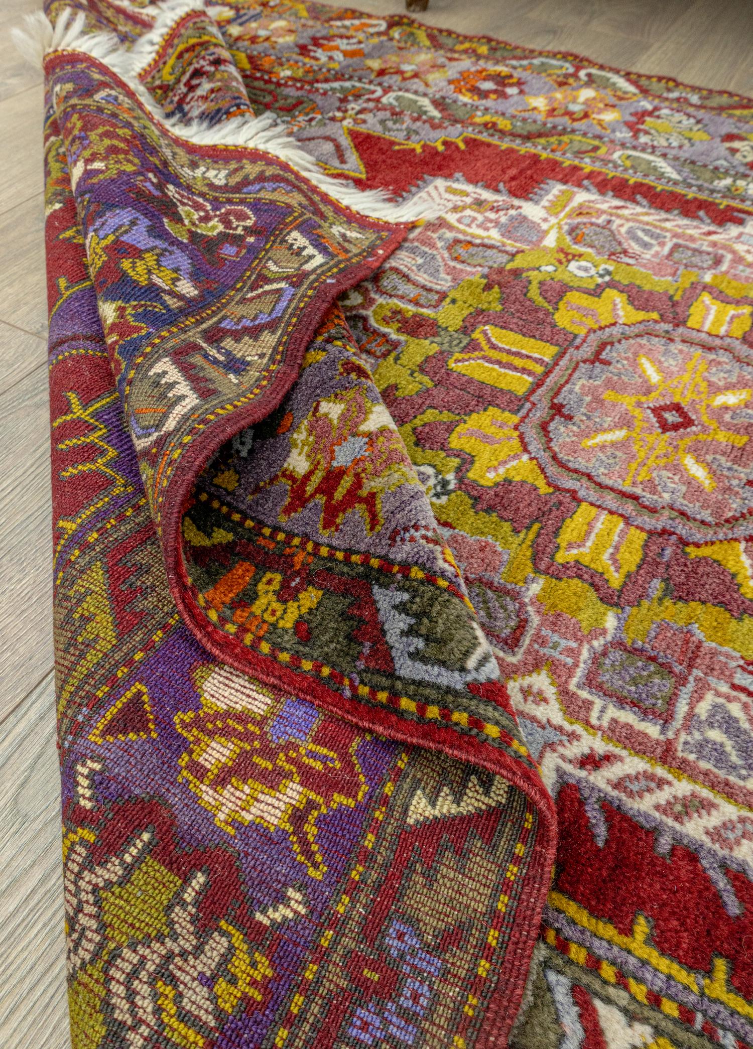 Soho Antiq-Setenay Renkli El Dokuma Yün Halı 125x203 Cm-Halı-6-Milagron.com