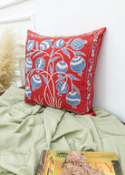 Soho Antiq-Skade Floral Tasarımlı Suzani Kırlent 50x50 Cm-Yastık-2-Milagron.com