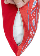 Soho Antiq-Skade Floral Tasarımlı Suzani Kırlent 50x50 Cm-Yastık-7-Milagron.com