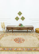 Soho Antiq-Tolan Madalyon Desenli Yün Halı 207x300 Cm-Halı-2-Milagron.com