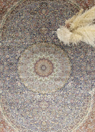 Soho Antiq-Varamin Madalyon Desenli İpek Halı 305x414 Cm-3-Milagron.com