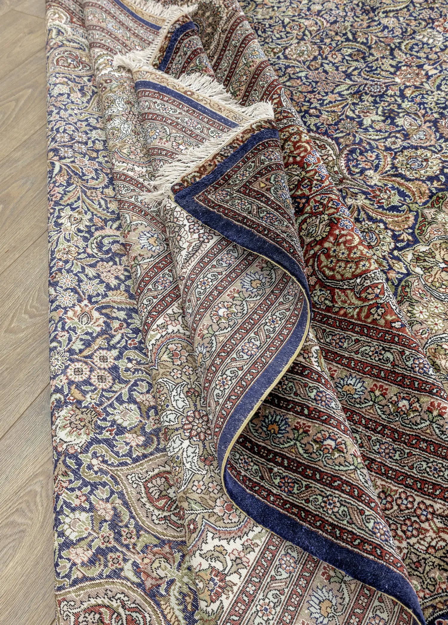 Soho Antiq-Varamin Madalyon Desenli İpek Halı 305x414 Cm-6-Milagron.com