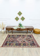 Soho Antiq-Vigen Rustik El Dokuma Yün Nuzumla Kilimi 136x196 Cm-Kilim-2-Milagron.com