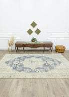 Soho Antiq-Viola Madalyon Tasarımlı El Dokuma Halı 210x314 Cm-2-Milagron.com