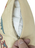 Soho Antiq-Yasha çiçekli İpek Suzani Kırlent 50x50 Cm-Kırlent-7-Milagron.com