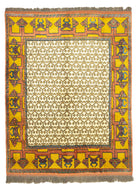 Soho Antiq-Yelli Geometrik Tasarımlı Yün Halı 242x292 Cm-Halı-1-Milagron.com