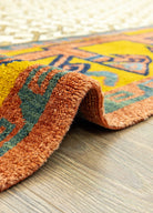 Soho Antiq-Yelli Geometrik Tasarımlı Yün Halı 242x292 Cm-Halı-5-Milagron.com