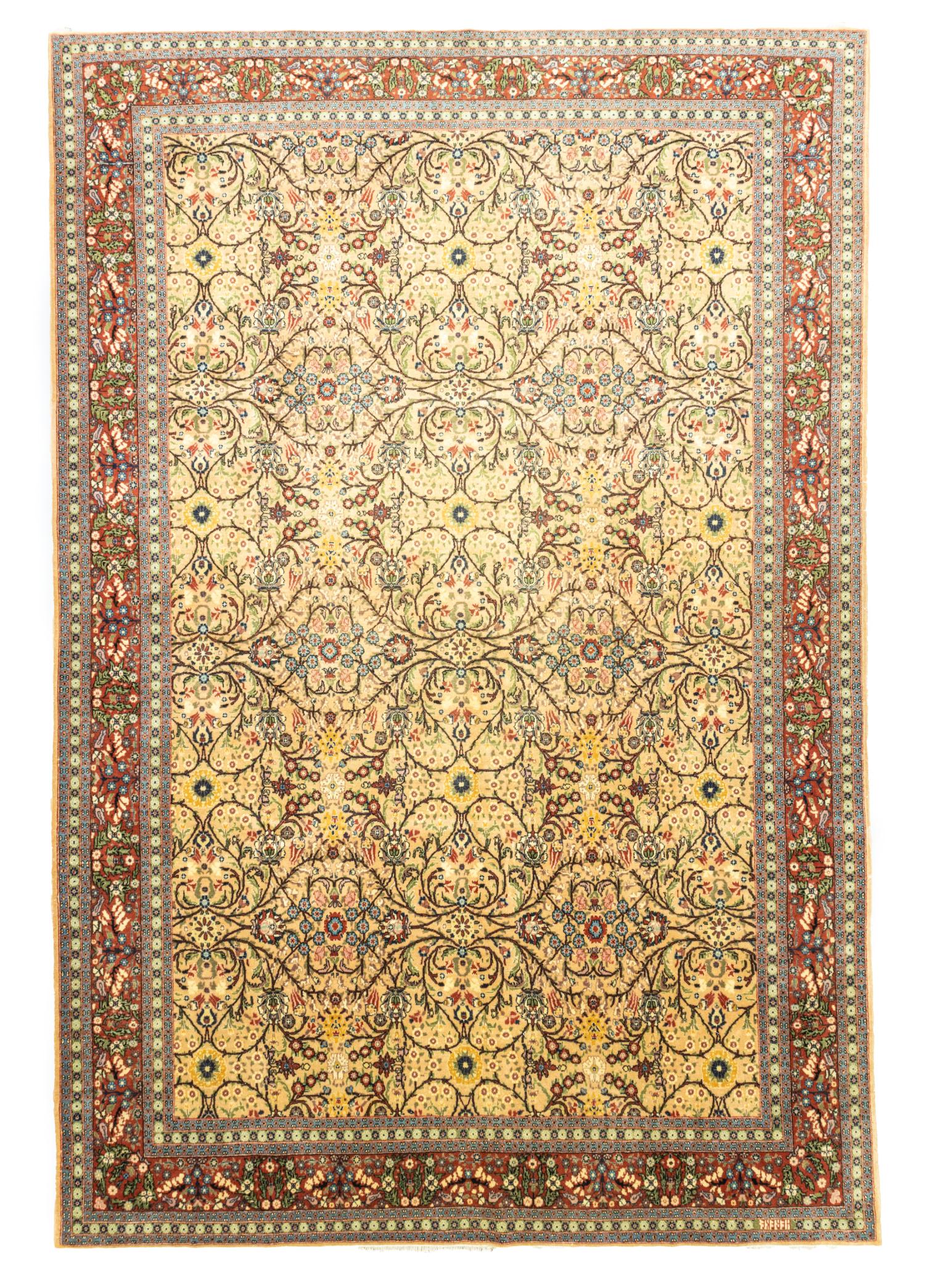 Soho Antiq-Zafir El Dokuma Floral Hereke Halı 243x364 Cm-Halı-1-Milagron.com