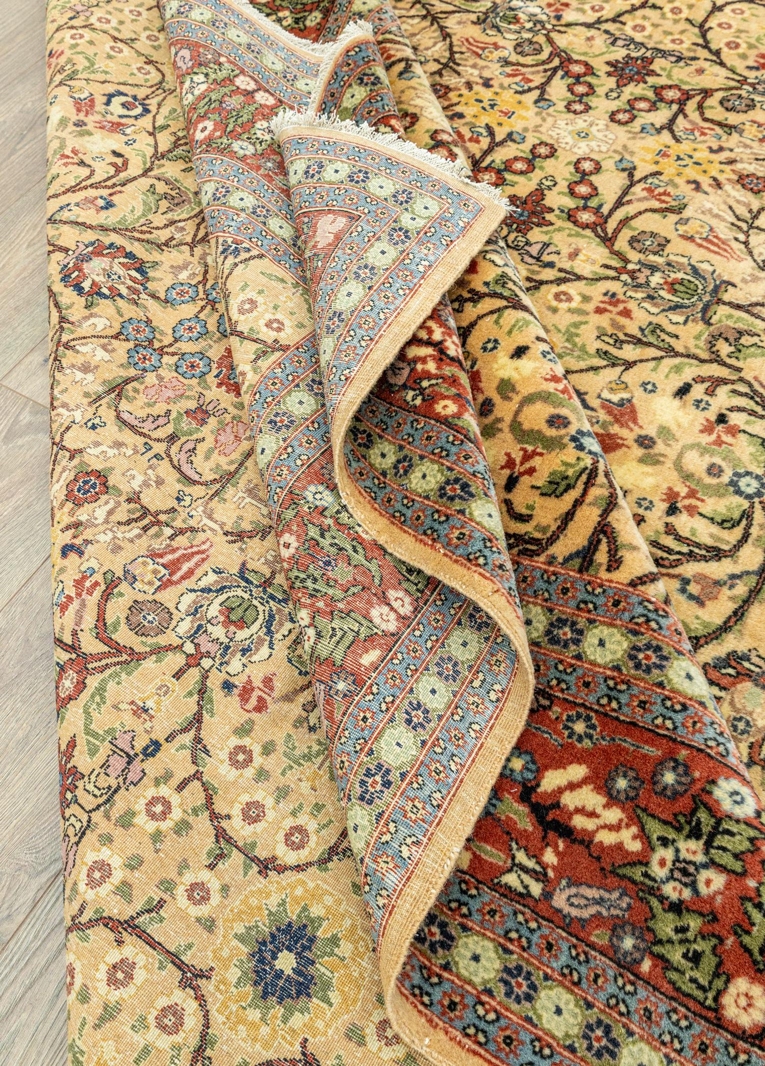 Soho Antiq-Zafir El Dokuma Floral Hereke Halı 243x364 Cm-Halı-7-Milagron.com