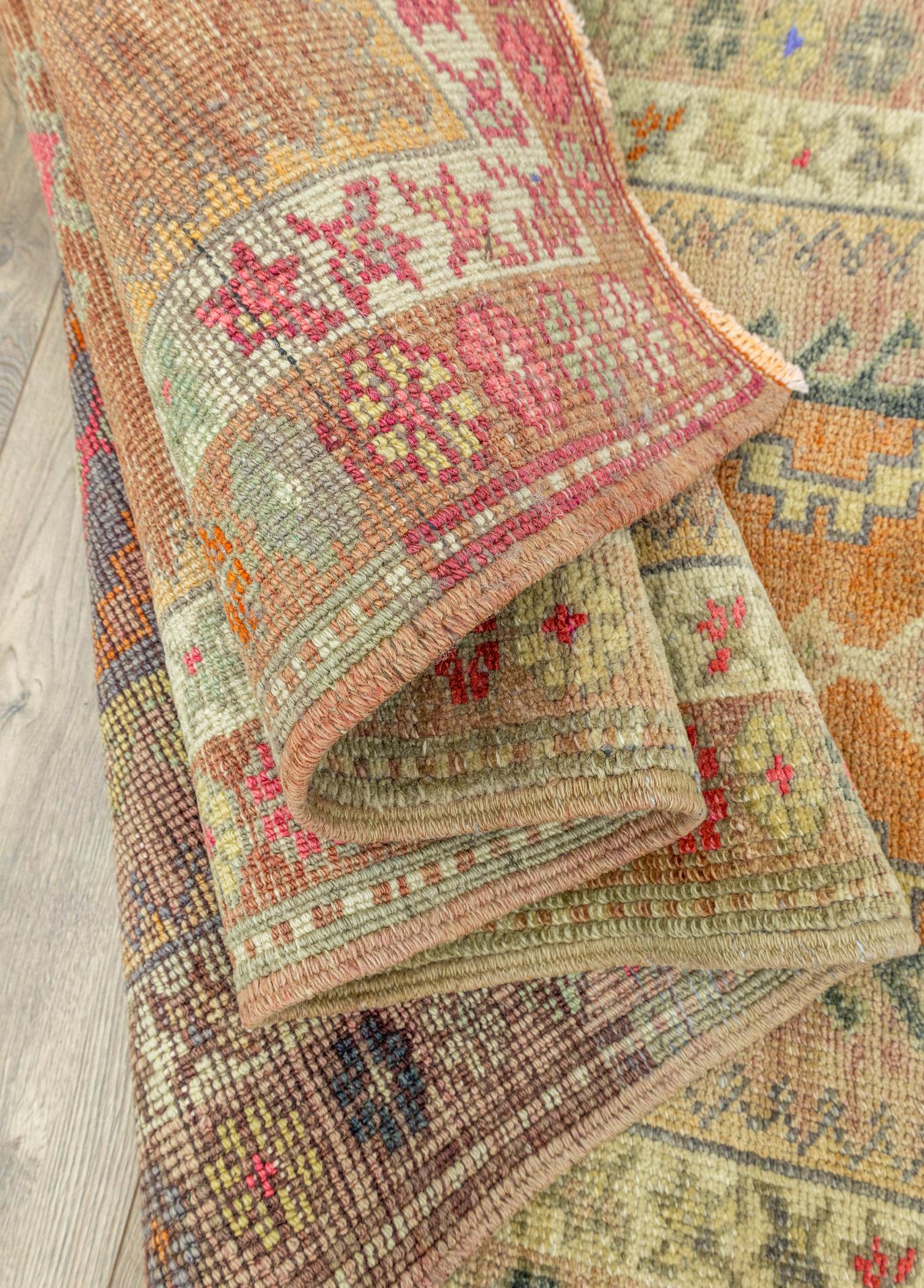 Soho Antiq-Zahedan El Dokuma Yün Herki Yolluk 83x435 Cm-Halı-6-Milagron.com