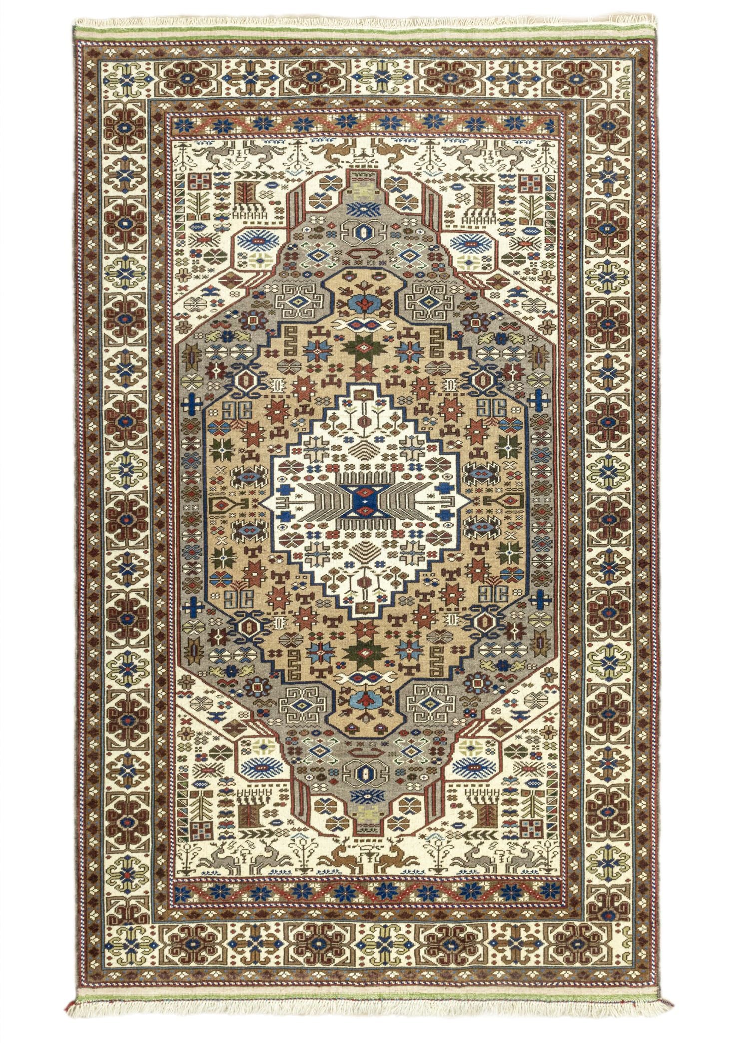 Soho Antiq-Zeine El Dokuma Yün Obruk Halısı 163x253 Cm-Halı-1-Milagron.com