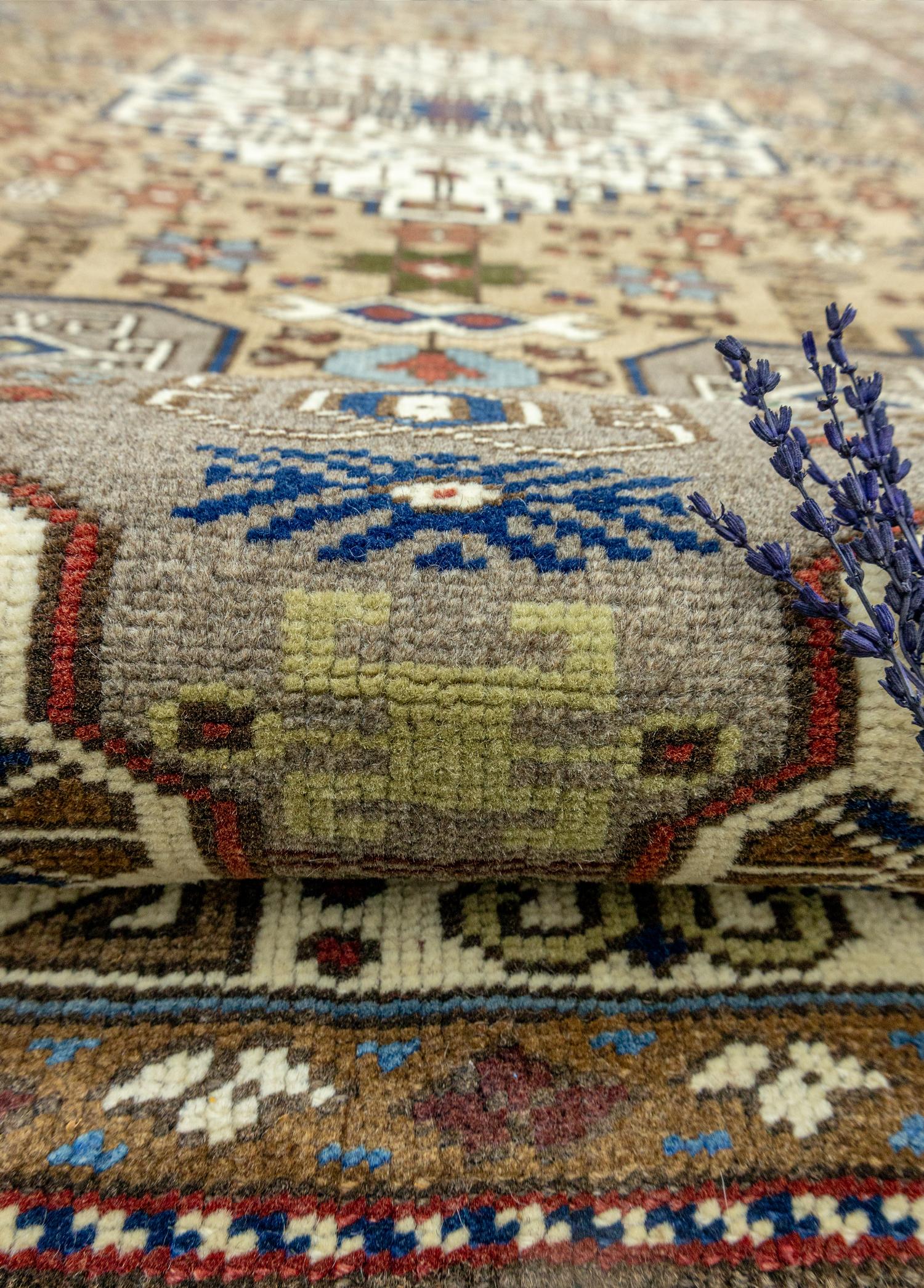 Soho Antiq-Zeine El Dokuma Yün Obruk Halısı 163x253 Cm-Halı-4-Milagron.com