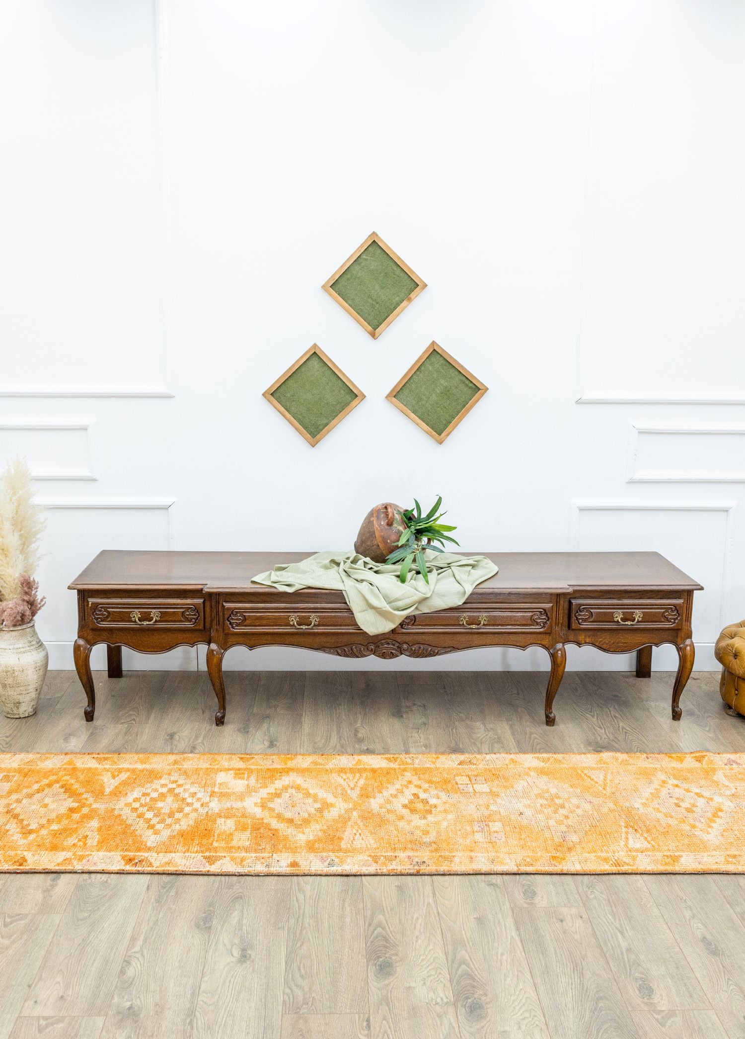 Soho Antiq-Zuhra Turuncu El Dokuma Herki Yolluk 76x370 Cm-Halı-2-Milagron.com