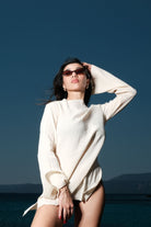 Soi Concept-Uzun Kollu Beachwear-Elbise-4-Milagron.com