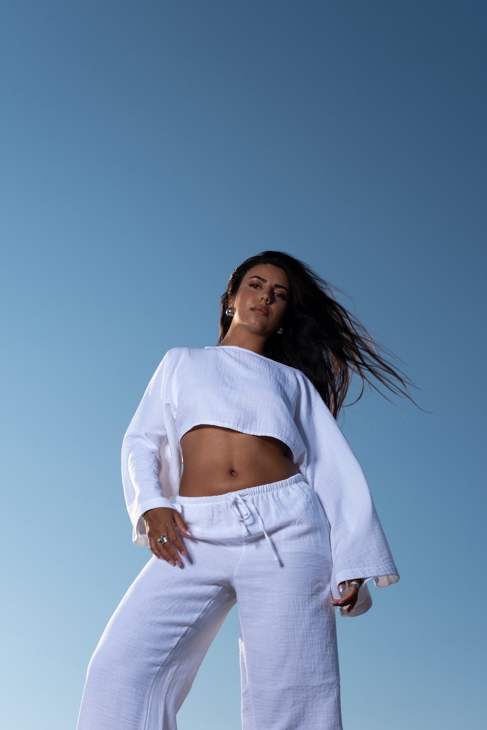 Soi Concept-Uzun Kollu Crop-Top-3-Milagron.com