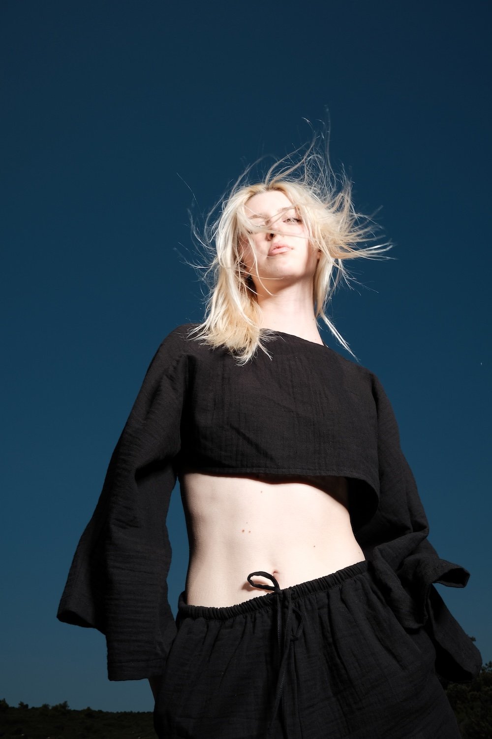 Soi Concept-Uzun Kollu Crop-Top-3-Milagron.com