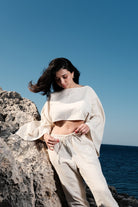 Soi Concept-Uzun Kollu Crop-Top-3-Milagron.com