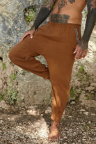 Soluna-Autum Muslin Pants Brown-Pantolon-1-Milagron.com