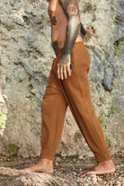 Soluna-Autum Muslin Pants Brown-Pantolon-3-Milagron.com