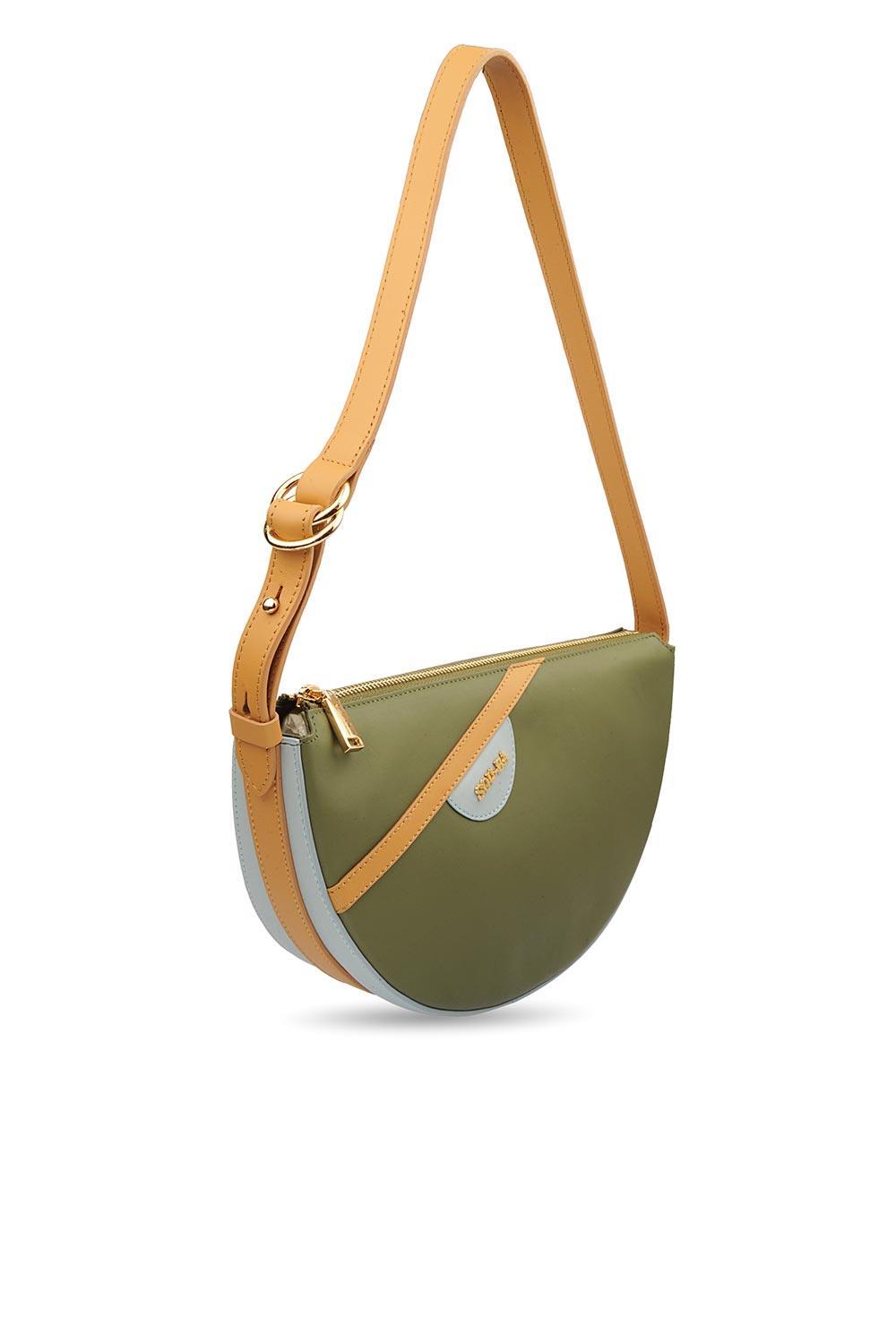 Sou-Ba-Eva - Olive-Omuz Çantası-3-Milagron.com