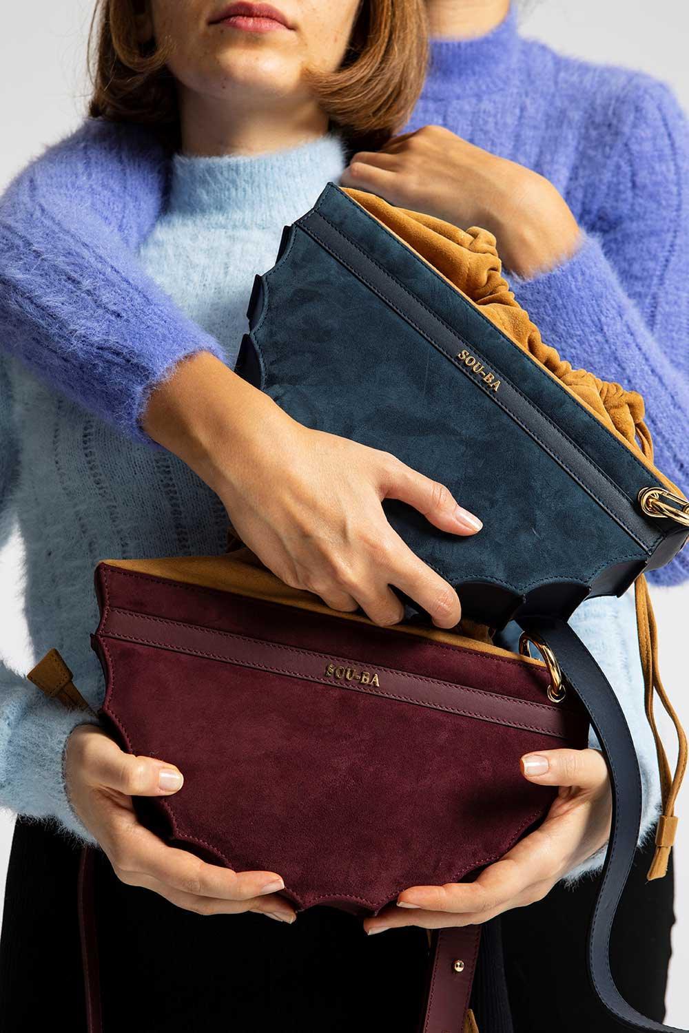 Sou-Ba-Ho-Ki Bordo-Omuz Çantası-7-Milagron.com