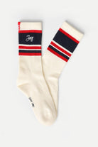 Staff Only-Joy Kırık Beyaz Organik Pamuk Erkek Spor Çorap-Çorap-1-Milagron.com