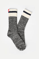 Staff Only-Koyu Gri Melanj Organik Pamuk Erkek Bot Çorabı-Çorap-1-Milagron.com