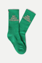 Staff Only-No Hard Feelings Yeşil Organik Pamuk Erkek Spor Çorap-Çorap-1-Milagron.com