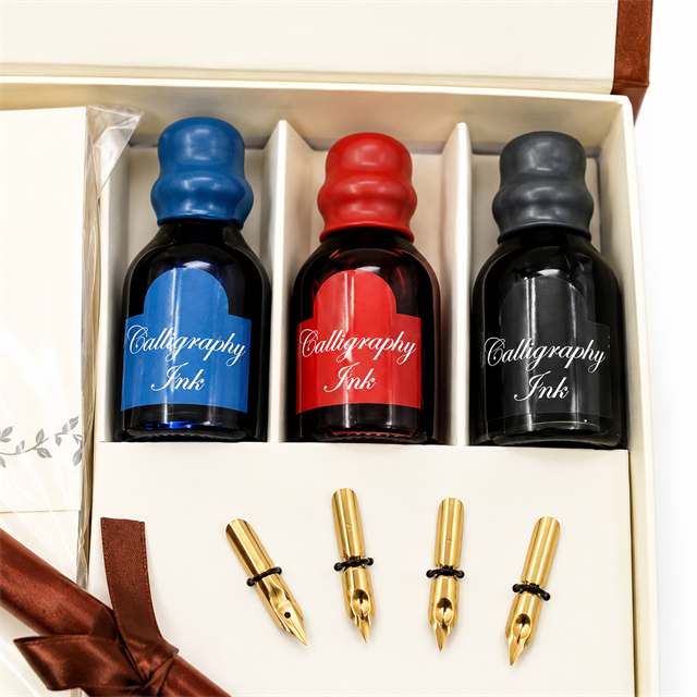 Steelpen Calligraphy Serisi Cs1228 Ahşap Kaligrafi Kalem Seti
